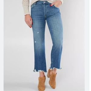 Free People Maggie Mid Rise Straight Leg Jeans